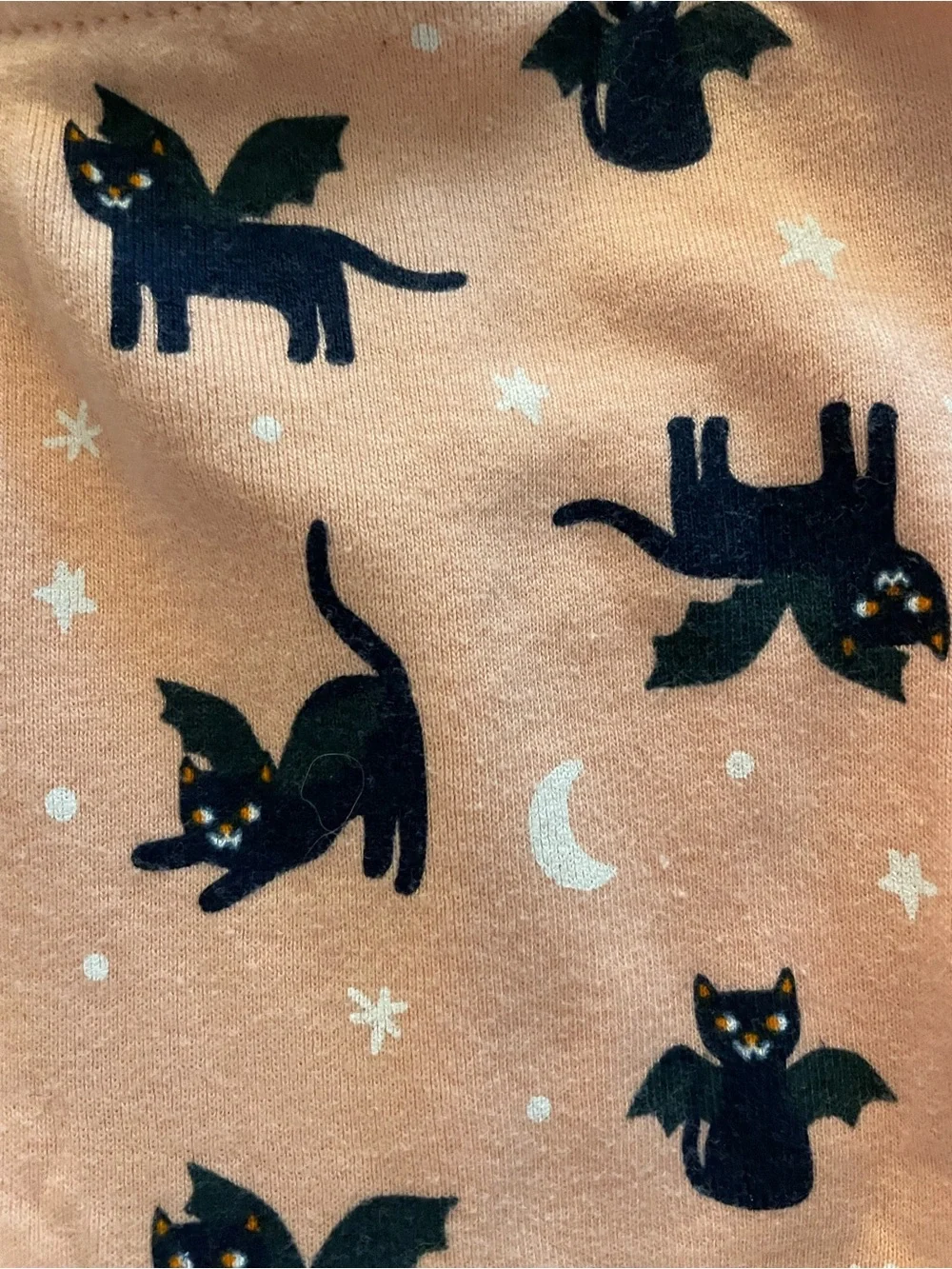Wicked Cute Peach Long-Sleeve Kids PJs